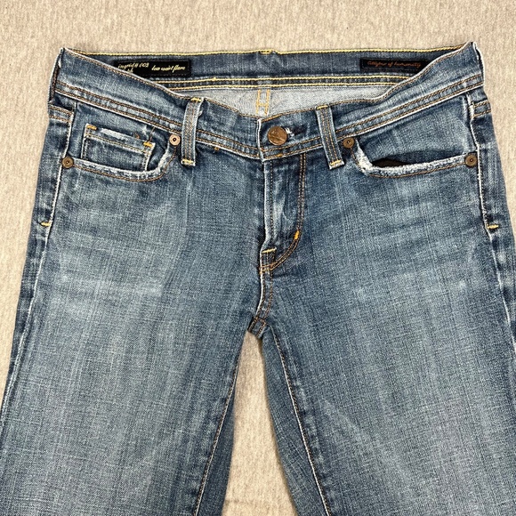 Citizens of Humanity Ingrid #002 Mid Wash Low Waist Stretch Flare Jean | Sz 27 - Picture 3 of 15
